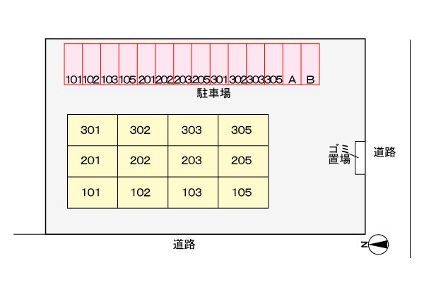 ナハトムジークの区画図