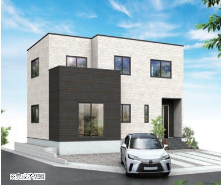 静岡市葵区唐瀬二丁目６期　新築戸建　全２棟　１号棟の外観パース