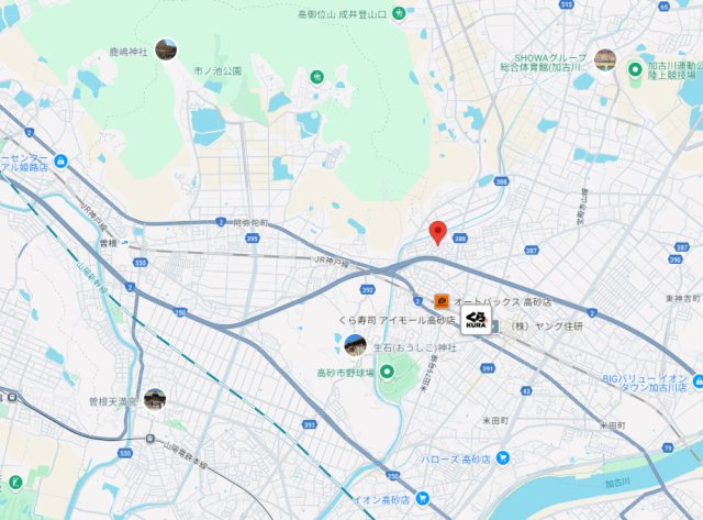 高砂市神爪6丁目　土地の地図