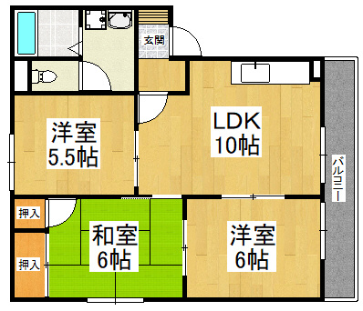 【間取り】 | 新栄プロパティー千代田Ⅱ