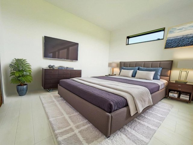 新築戸建・建売　矢吹町八幡町　AiTOWN　全5棟の洋室|画像はAI加工による演出で、実際の家具は付きません。