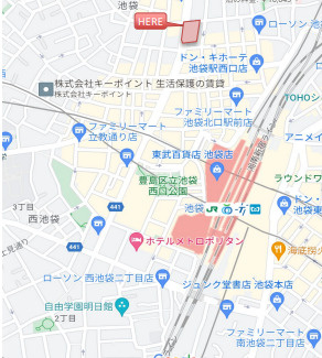 大河内ビルの地図
