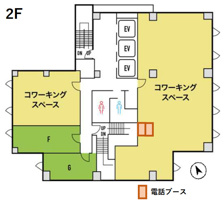 クロスオフィス内幸町の間取り