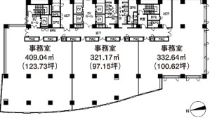 青葉六本木ビルの区画図