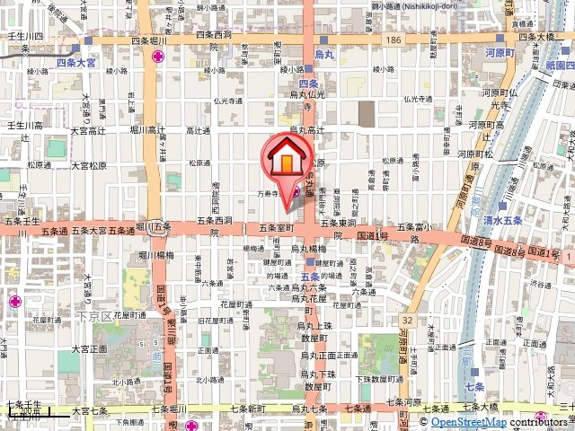 五条セフィーマンションの地図