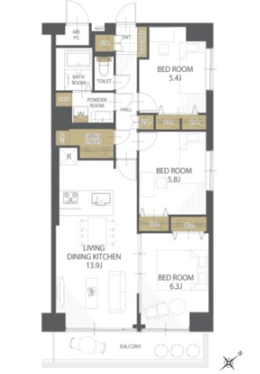 パークヒルズ若葉スカイハイツ