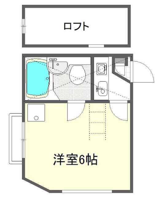 ロフト付の居室空間