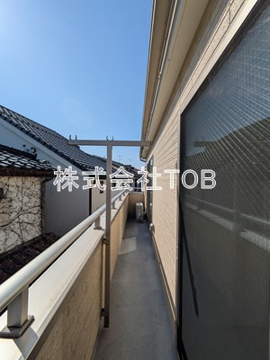 【バルコニー】 | 下高井戸戸建-普通借家2年-