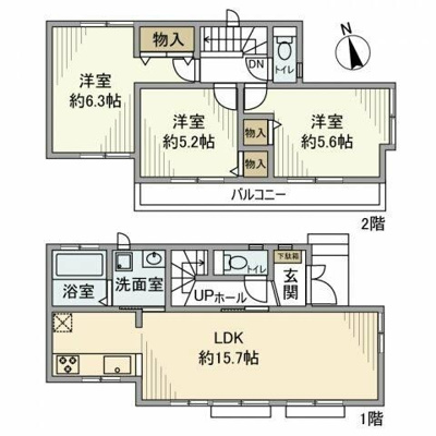 【浴室】 | 下高井戸戸建-普通借家2年-