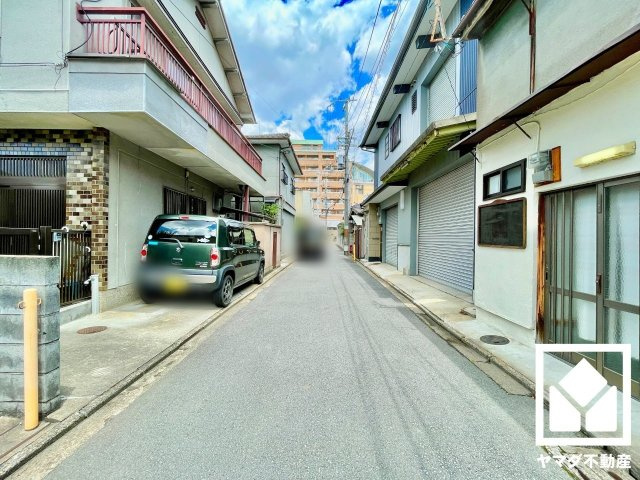 南区東九条西明田町の前面道路含む現地写真