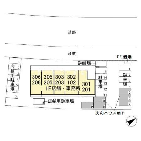グランフラッツ幕張の区画図