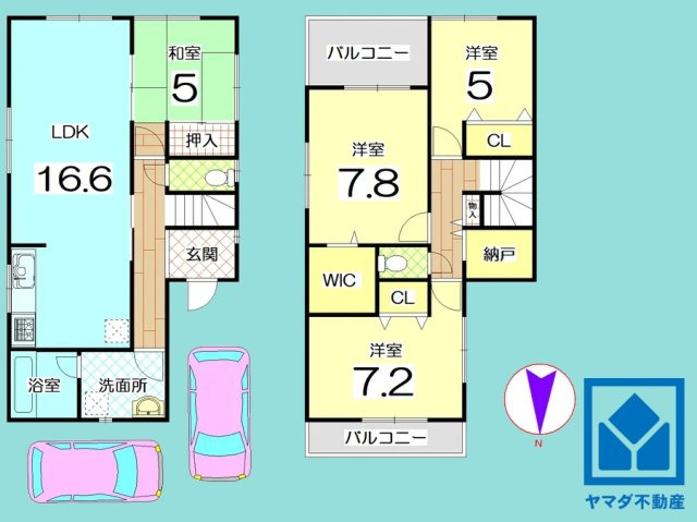 久御山町林中垣内の間取り