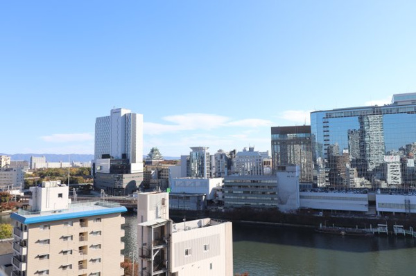 【展望】 | 【眺望】リビングからは大阪城が見えます！