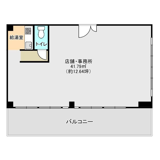 豊田市四郷町森前南　貸店舗・事務所の間取り