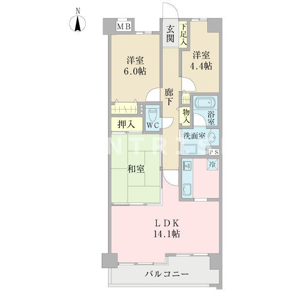 藤和シティコープ一宮南の間取り