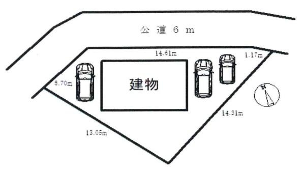 岡崎市大平町・中古戸建の区画図|区画図です。
