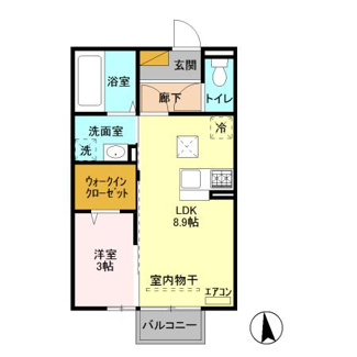 【間取り】 | プエラリア　サクラⅠ