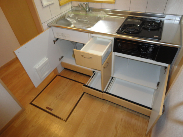 フレッシュパレス堀越のキッチン|キッチン（オープン時）