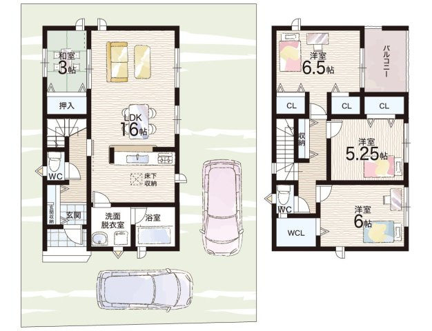 大津市坂本　第33期　新築一戸建ての間取り|1号地