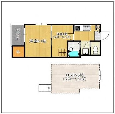 【間取り】 | サンバレー美野島 | 現況優先。