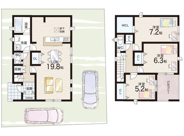 大津市坂本　第33期　新築一戸建ての間取り|2号地