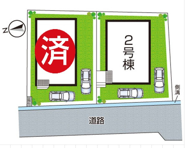 大津市坂本　第33期　新築一戸建ての区画図|全2区画