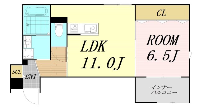 TRICERA Court　仲介手数料無料の間取り