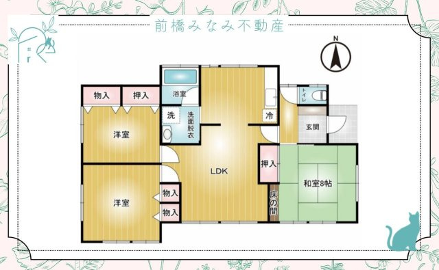 【中古戸建】前橋市江田町　３LDKの地図
