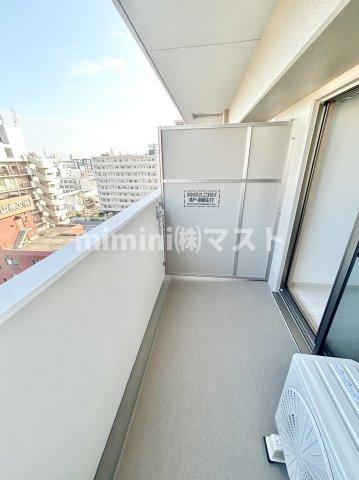 Alivis福島海老江のバルコニー