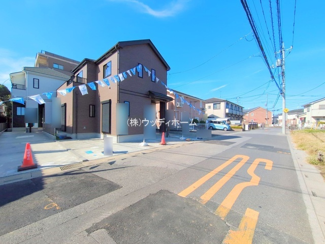 春日部市粕壁東Ⅰ　新築一戸建て　C号棟の前面道路含む現地写真