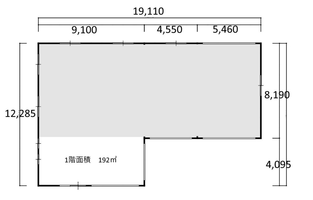 木更津市金田東6丁目　売倉庫の区画図