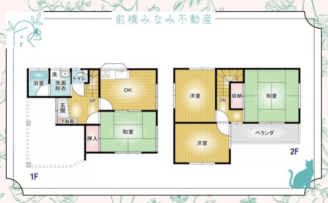 【中古】前橋市朝日町　４DKの地図