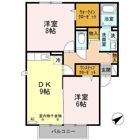 イーストヒルズ高松　Dの区画図
