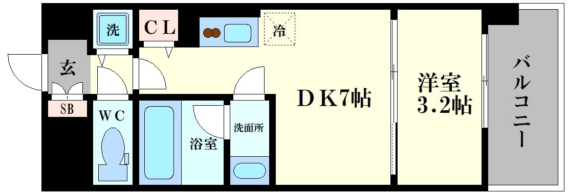 リヴェント難波サウスの間取り