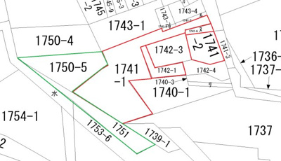 【土地図】 | 大津町中古住宅424坪
