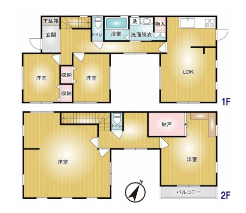 【中古戸建】前橋市上佐鳥町の間取り|■間取り