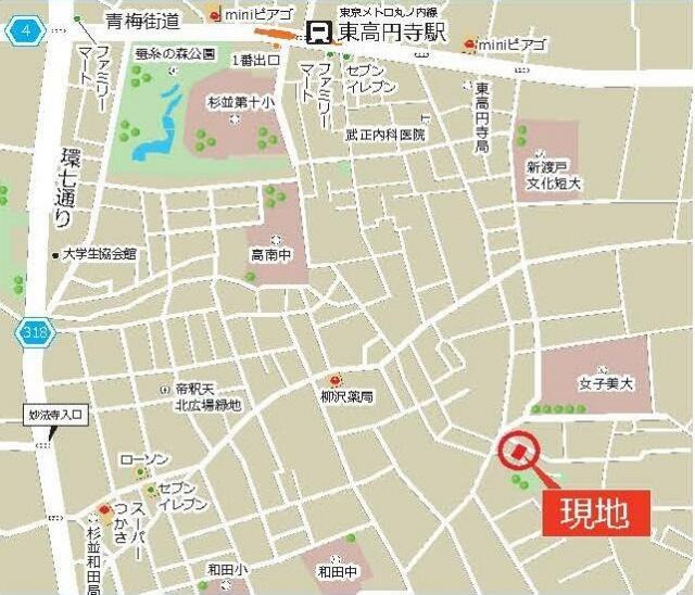 和田１丁目戸建の地図| 地図です