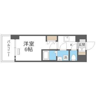 【間取り】 | エスリード弁天町ルシェンテ