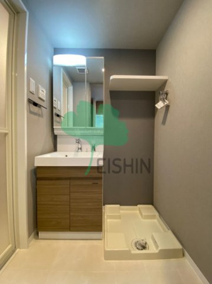 【洗面所】 | S-RESIDENCE大橋FLUSS(エスRESIDENCE大橋フルス) | シンプルで使いやすい洗面台です！