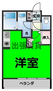 仲介手数料０円！アブレスト原の間取り