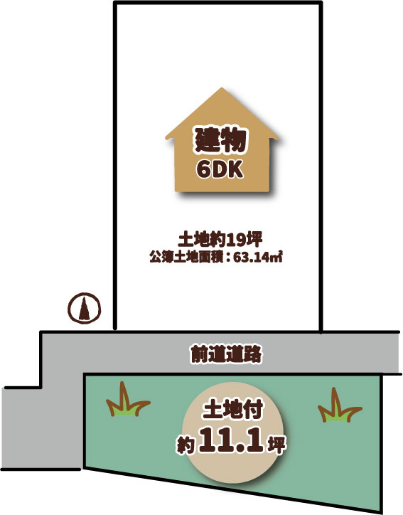 龍安寺西ノ川町の区画図