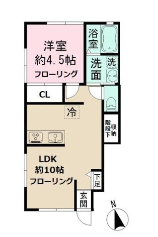 柏市あけぼの3丁目　一棟売アパートの間取り