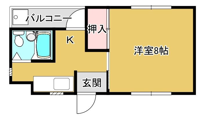 京口アパートの間取り