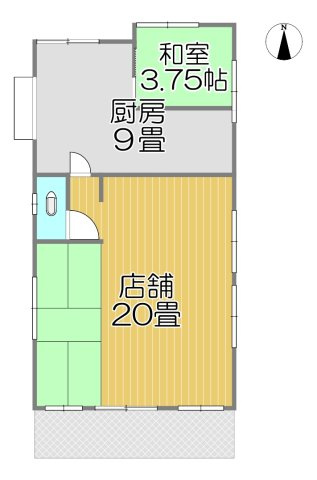 長洲町清源寺店舗の間取り