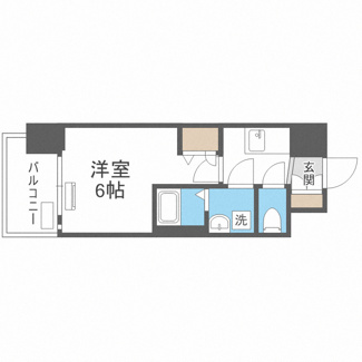 【間取り】 | レオンコンフォート難波西Ⅲ