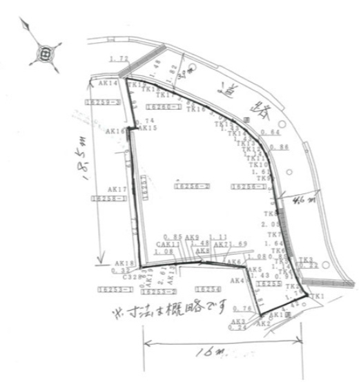 広長浜２丁目土地の土地図