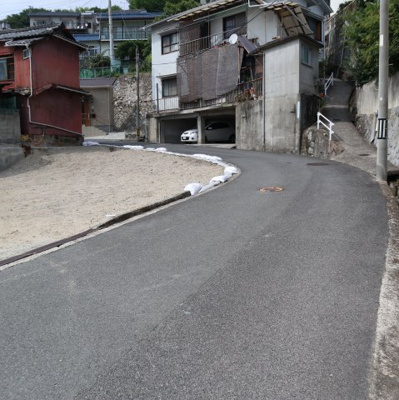 【前面道路含む現地写真】 | 広長浜２丁目土地