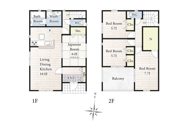 【間取り】 | リビングの大きな開口部は陽当たりの確保だけでなく、まとめ買いで大量のお買い物をした際や家具など大きな物を購入した際に便利です。