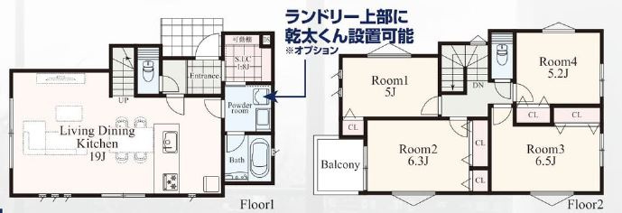 仲介手数料無料　横浜市中区本牧緑ケ丘の間取り