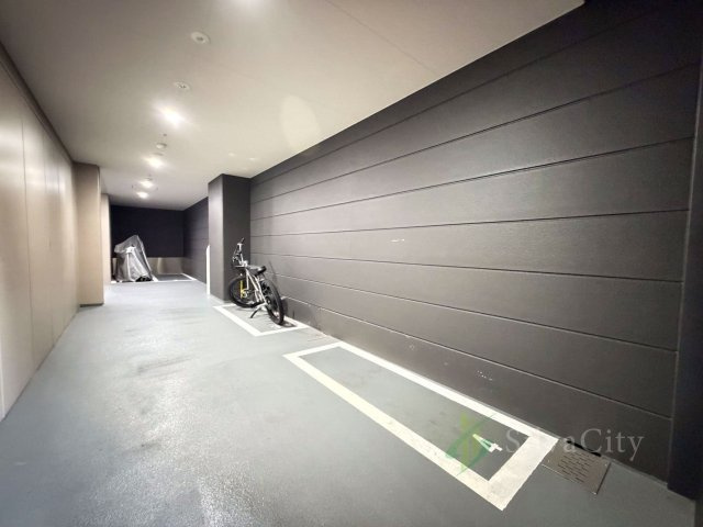 常盤松ハウスの駐輪場